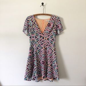 Lovers + Friends Cassidy A Line Short Sleeve Dress